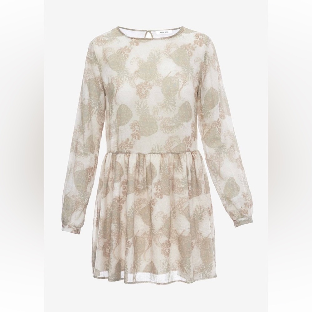Anine Bing Printed Cotton Dress in Paisley Print